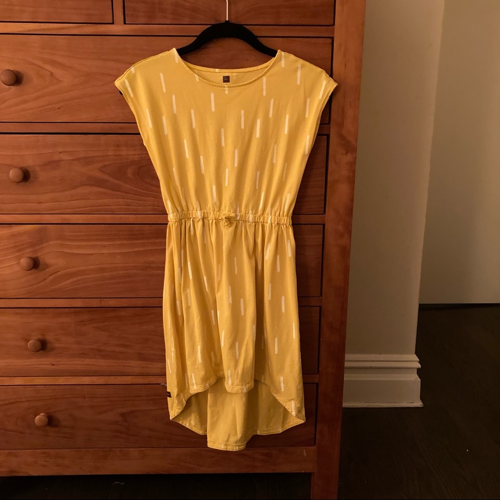 Tea Collection Yellow High Low Dress, size 8